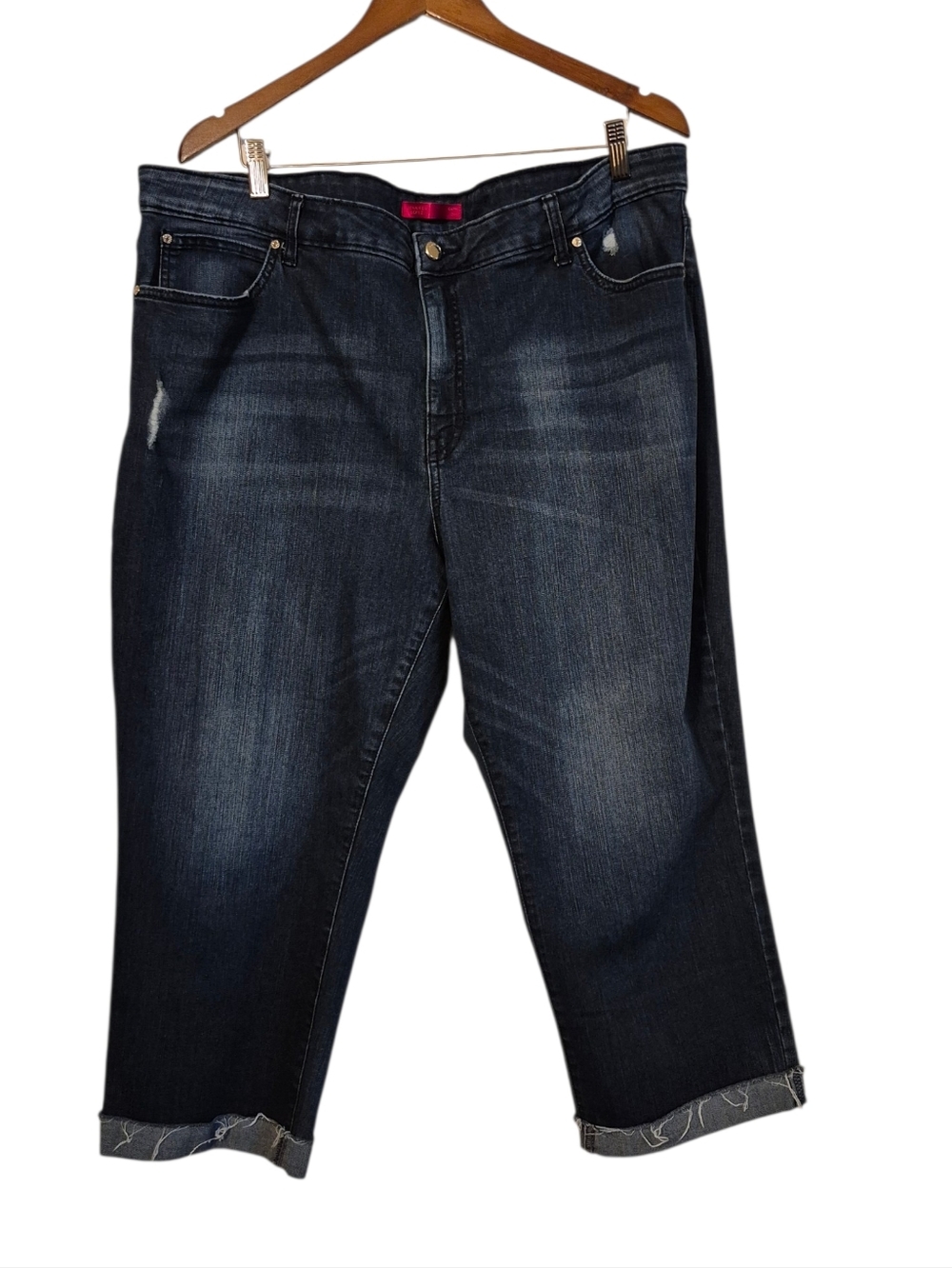 Jennifer Lopez Blue Denim Capri Pants 24W